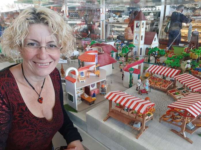 El montaje está compuesto por cerca de 3.000 piezas de PlaymobilÂ (Foto TA)